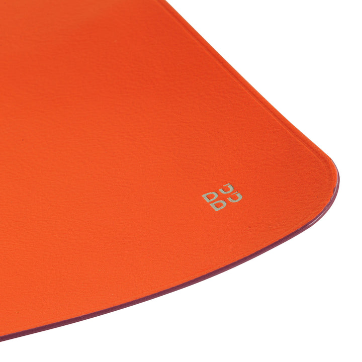 DUDU Tappetino per Mouse Morbido in Pelle, Sottile, di Design, 25x22 cm, Antiscivolo, Mouse Pad da Scrivania, Colorato