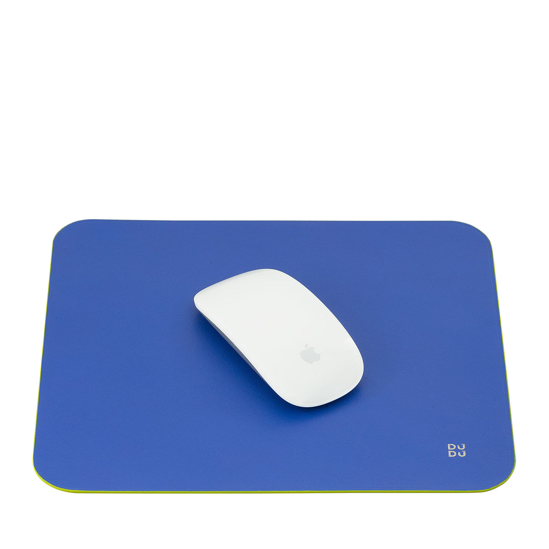 DUDU Tappetino per Mouse Morbido in Pelle, Sottile, di Design, 25x22 cm, Antiscivolo, Mouse Pad da Scrivania, Colorato