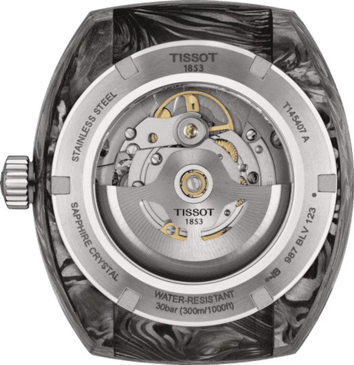 Tissot orologio Sideral S Powermatic 80 41mm nero automatico acciaio e carbonio T145.407.97.057.00 - Capodagli 1937