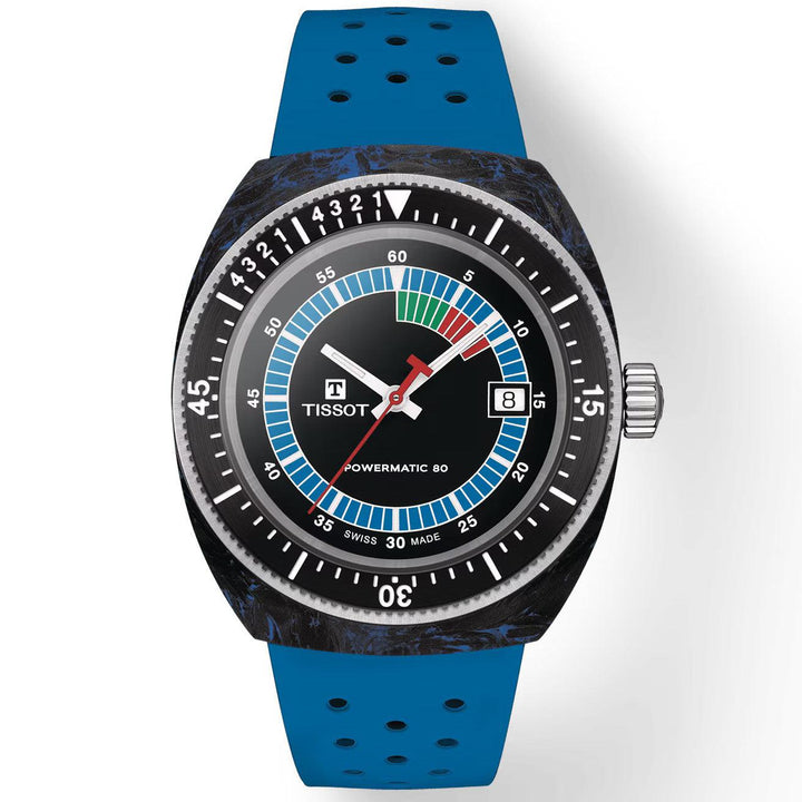 Tissot orologio Sideral S Powermatic 80 41mm nero automatico acciaio e carbonio T145.407.97.057.01 - Capodagli 1937