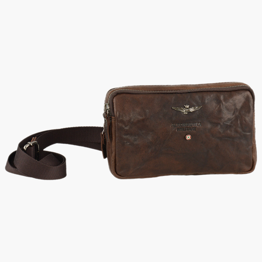 Aeronautica Militare Tracolla piccola in pelle Vintage AM309-MO