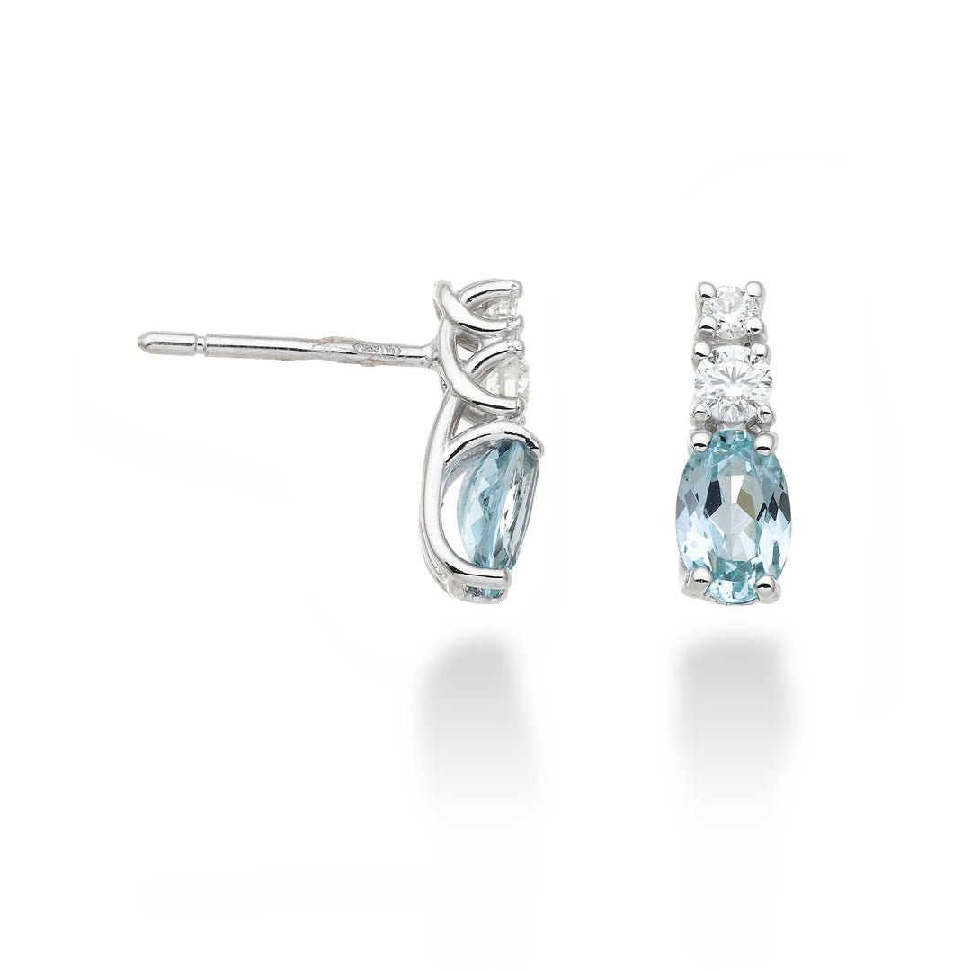 Mikiko or 18k tormalina paraiba ovale 6x4 ct.1,40 dia ct.0,20 MO5035O4PAR