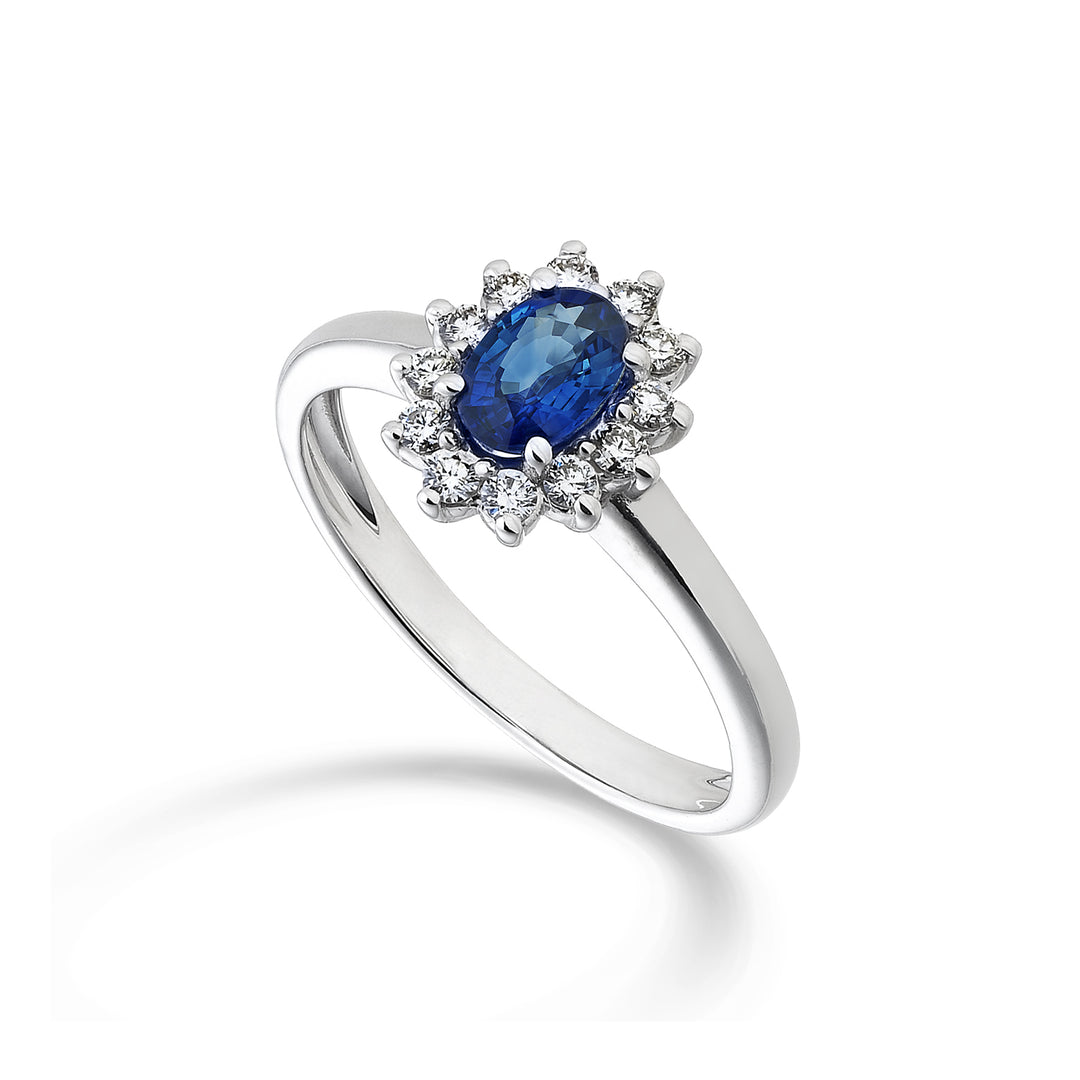 Mikiko an 9k zaffiro n. ovale 6x4 ct.0,62 diam. ct.0,23 MA5093R4ZFN062