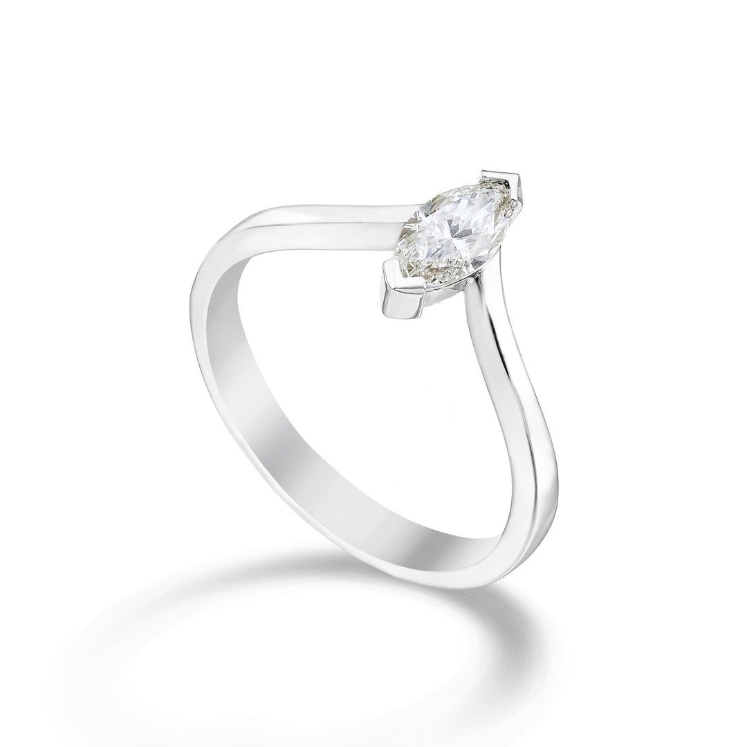 Golay anello solitario diam marquise gambo liscio 0,20ct ASLMQ003DI20-23348110049