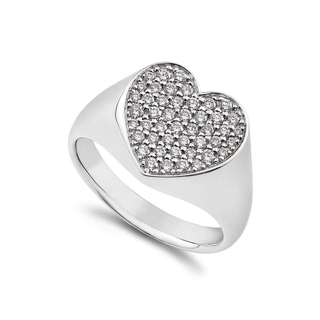World Diamond Group anello chevalier pave&