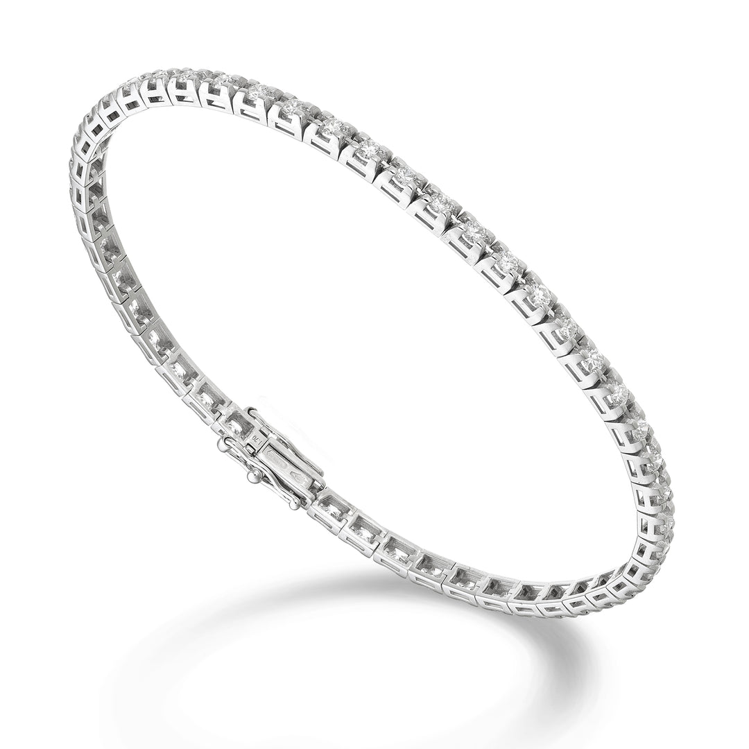 World Diamond Group bracciale tennis cast. piramide light ct 0,045 cad BTP800D0045-170-26012110156
