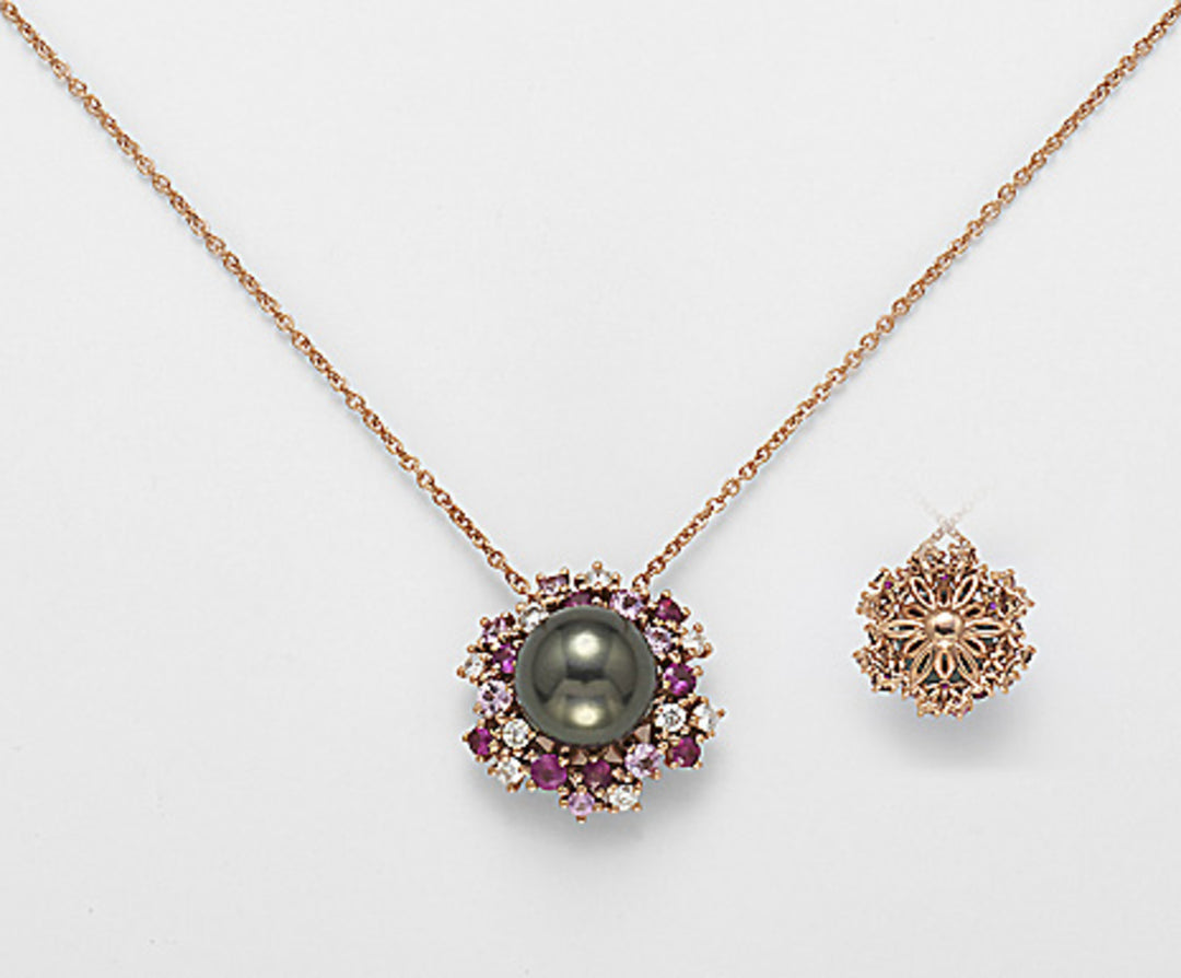 Nihama cl 18k sspb 10/11 ct.0,35 zaffiri rosa e rubini ct .0,97 ND0902O3SANE100