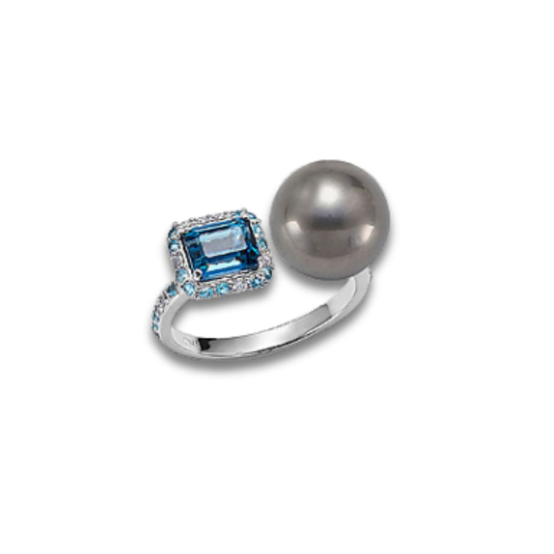 Golay an 18k sspb 10/11 ct.0,10 diam ,topazi azzurri e t opazio london GA0771O4SANE100
