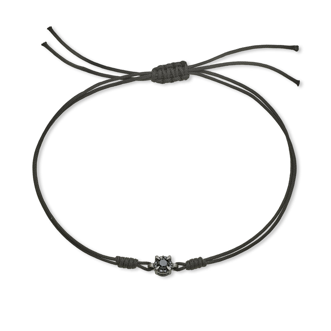 Mikiko br 18k ct.0,11 diam.black tondo mis.2 rodio nero/nero MB5057O6BK2NE