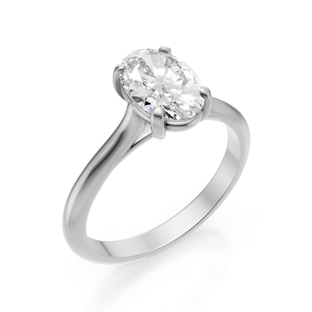 X-Diamond an 18kt lab g.d. ct.2,03 ovale in oro bianco XXDAPU091O4OVBI203