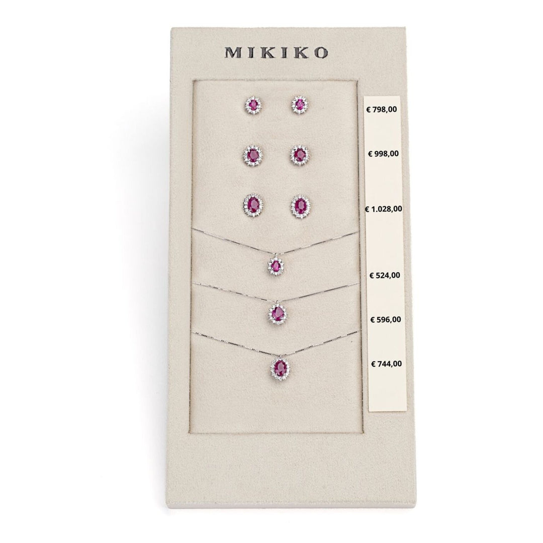 Mikiko pacchetto cl 5125/5126/5086 + or 5103/5014/5068 18kt ovale 4x3/5x4/6x4 rubino tr. M.LIGHTBOX.17-T