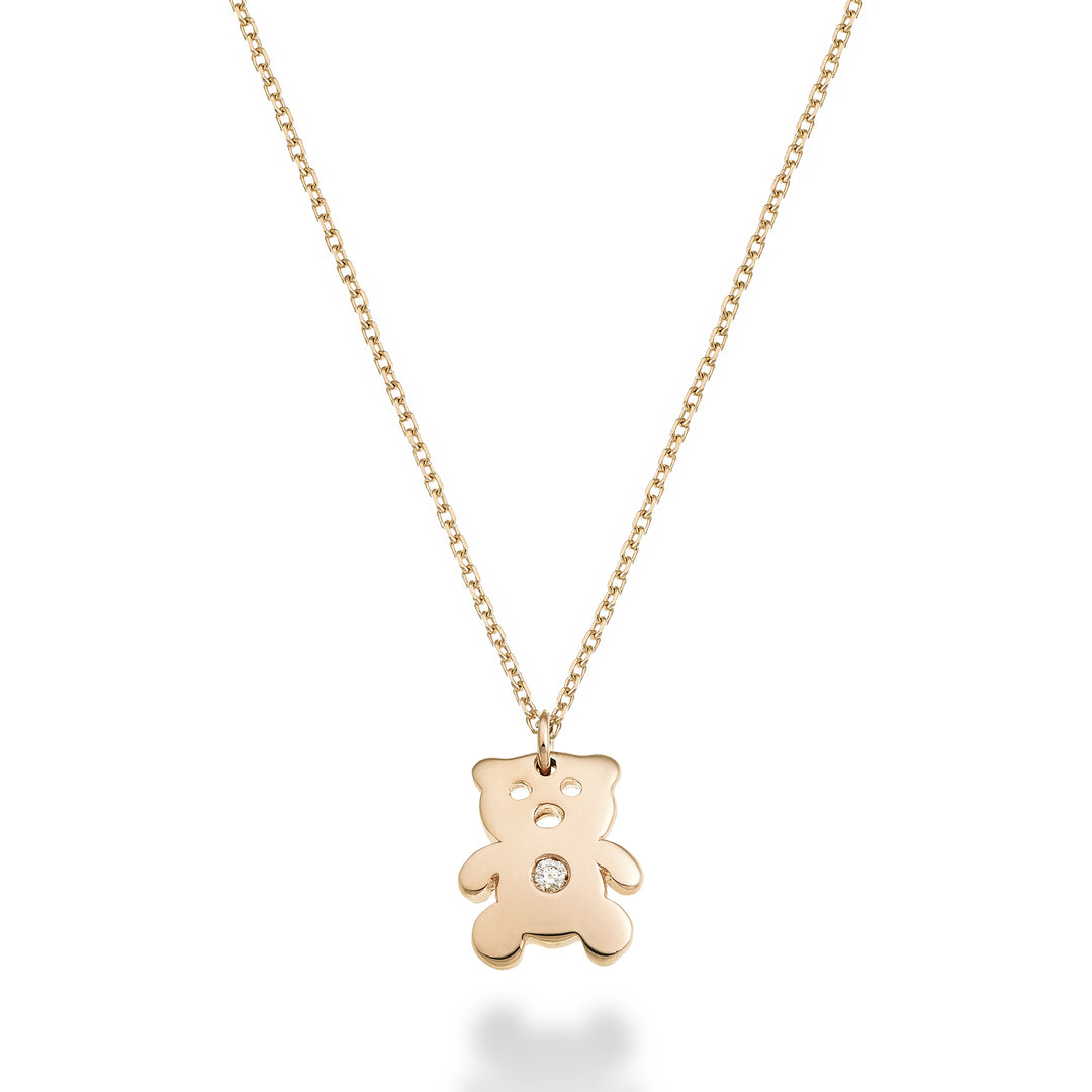 Mikiko cl 18k orsetto ct.0,01 oro rosa MD5130O3BR001