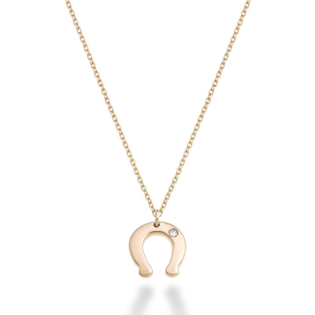 Nihama cl 18k ferro di cavallo ct.0,01 oro rosa ND5134O3BR001