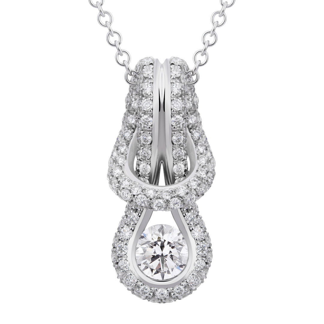World Diamond Group collana forevermark encordia nodo pave&