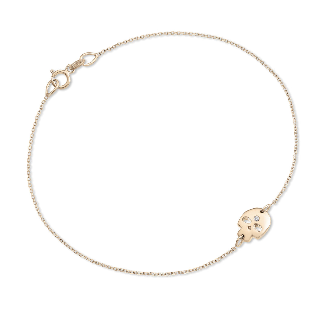 Mikiko br 18k teschio ct.0,01 oro rosa MB5047O3BR001