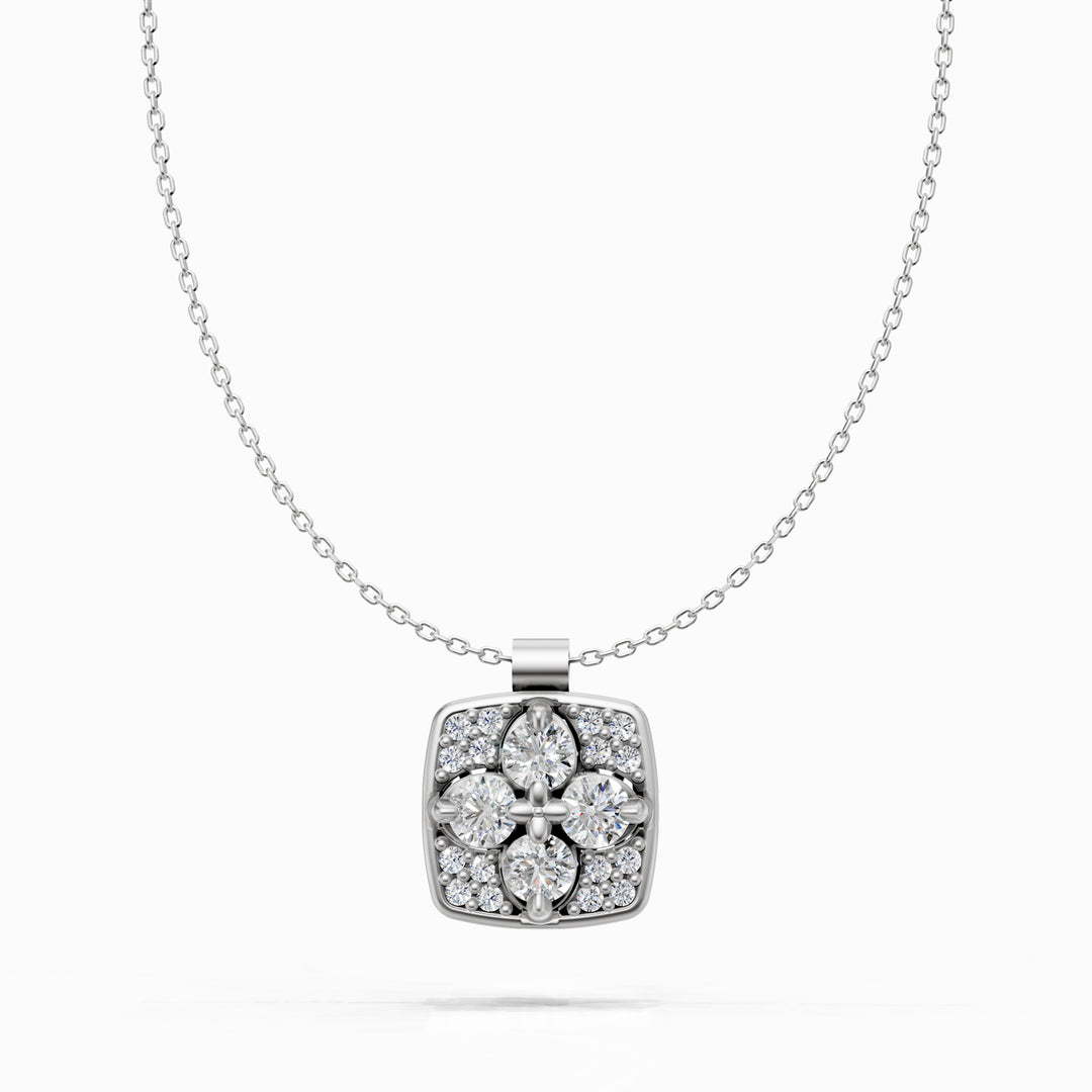 Golay collana fiore pavettato diamanti big bianco GMPFI01DI88PB-23314110059