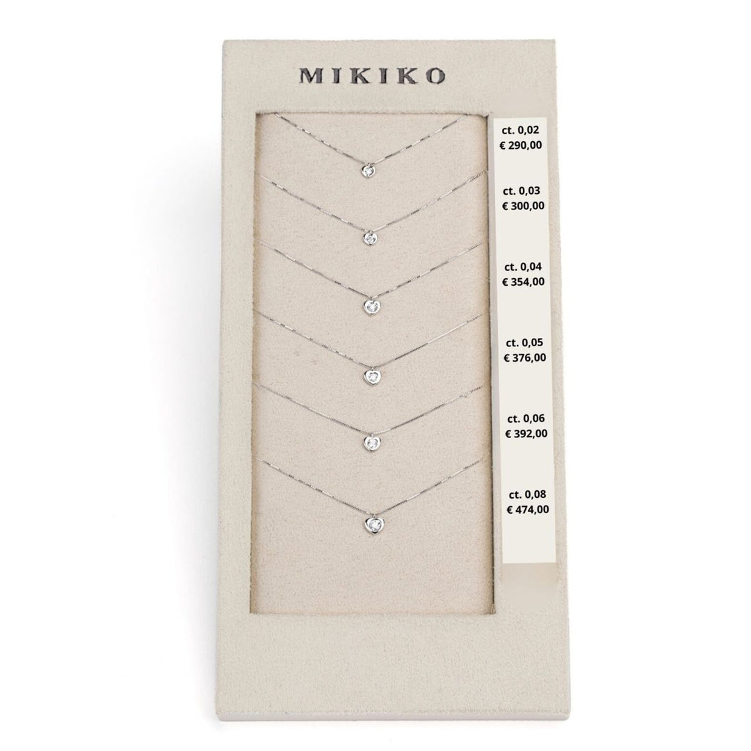 Mikiko pacchetto cl d5124 cuore 18kt 0,02-0,03-0,04-0,05-0,06-0,08 M.LIGHTBOX.61