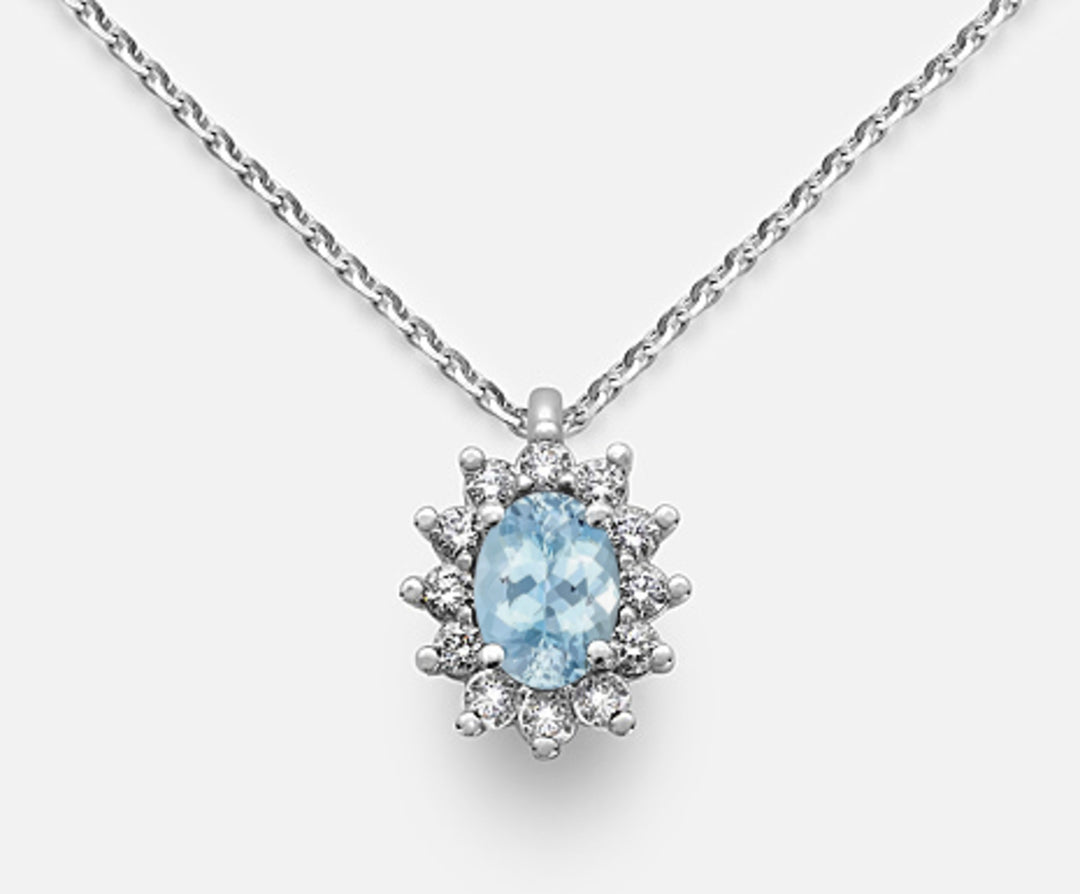 Nihama cl 9k acquamarina ovale 6x4 ct.0,30 diam. ct.0,23 ND5047R4AM