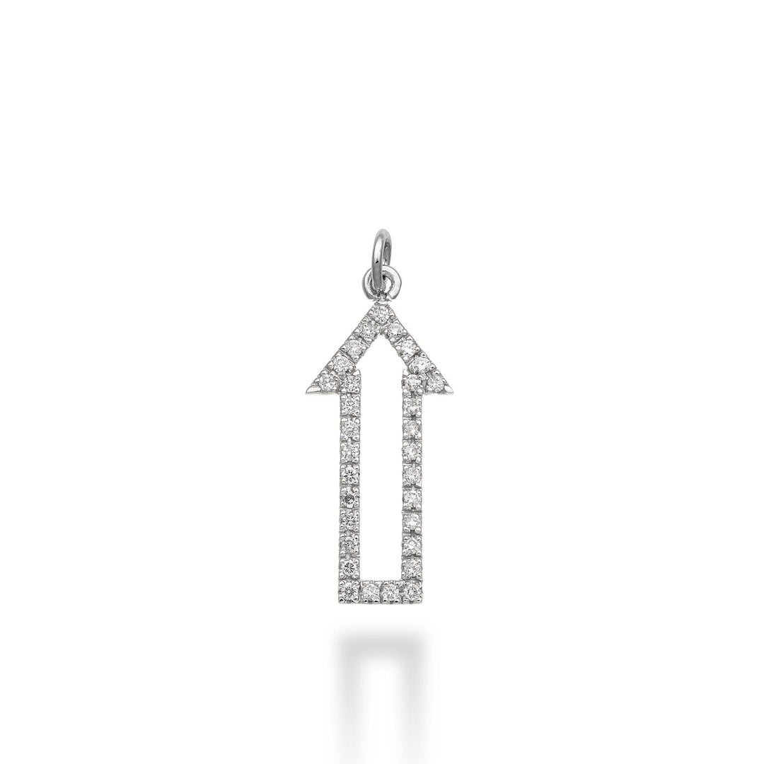 World Diamond Group pendente freccia 18k ct.0,22 g vs oro bianco GPEN417DIO4