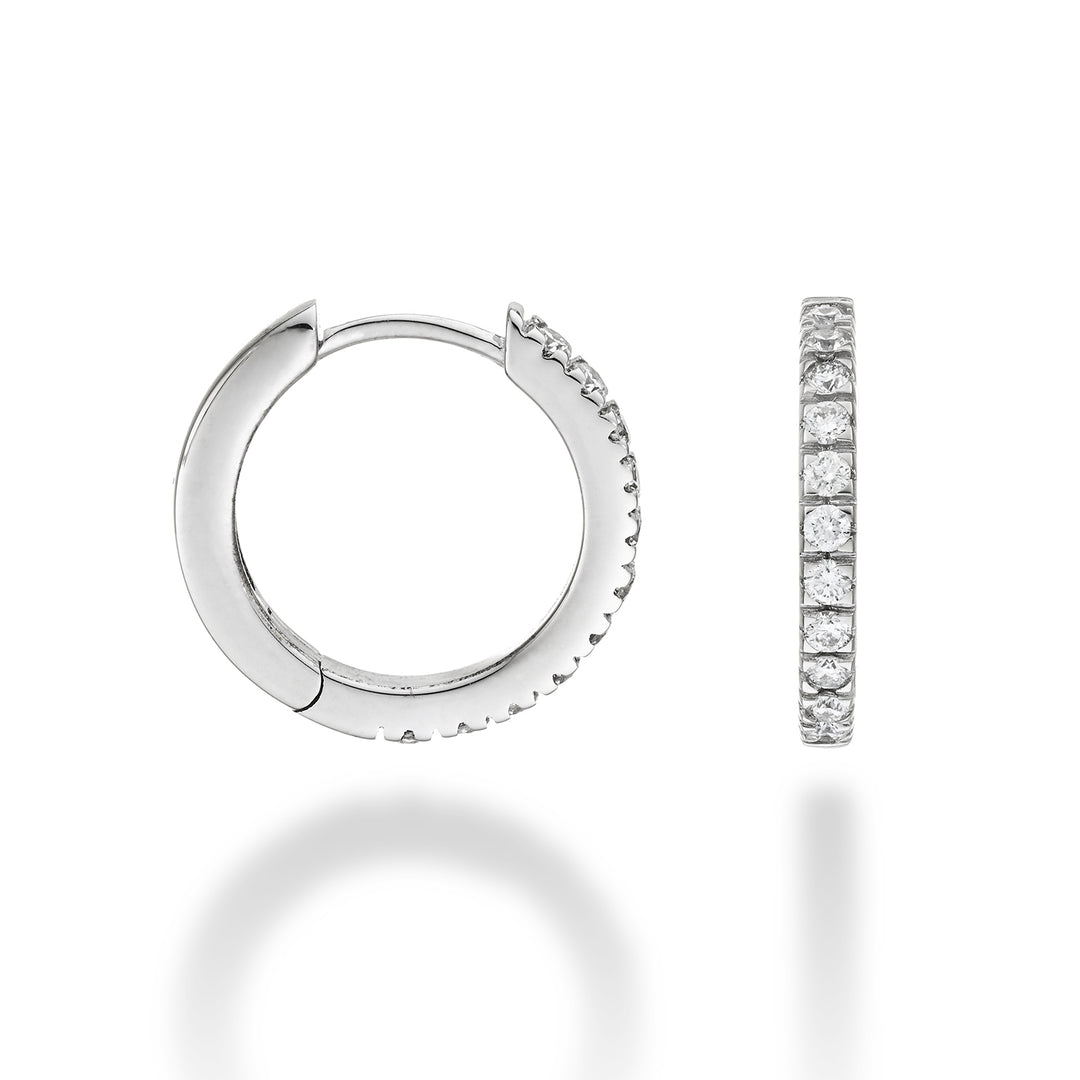 Mikiko or 18k ct.0,35 mis.4 oro bianco diam. est. 15mm MO5079O4BR035-4
