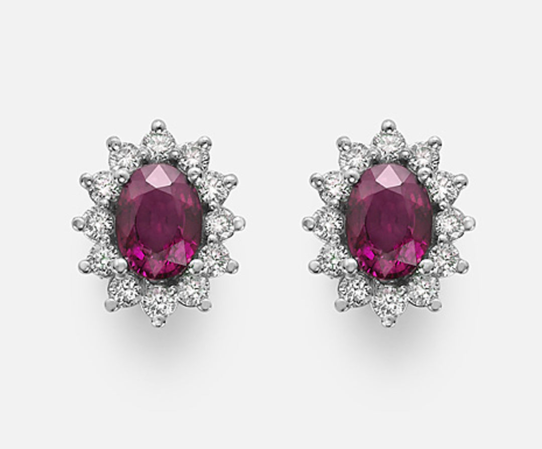 Nihama or 9k rubino ovale 7x5 ct.1,80 diam. ct.0,60 NO5031R4RBC