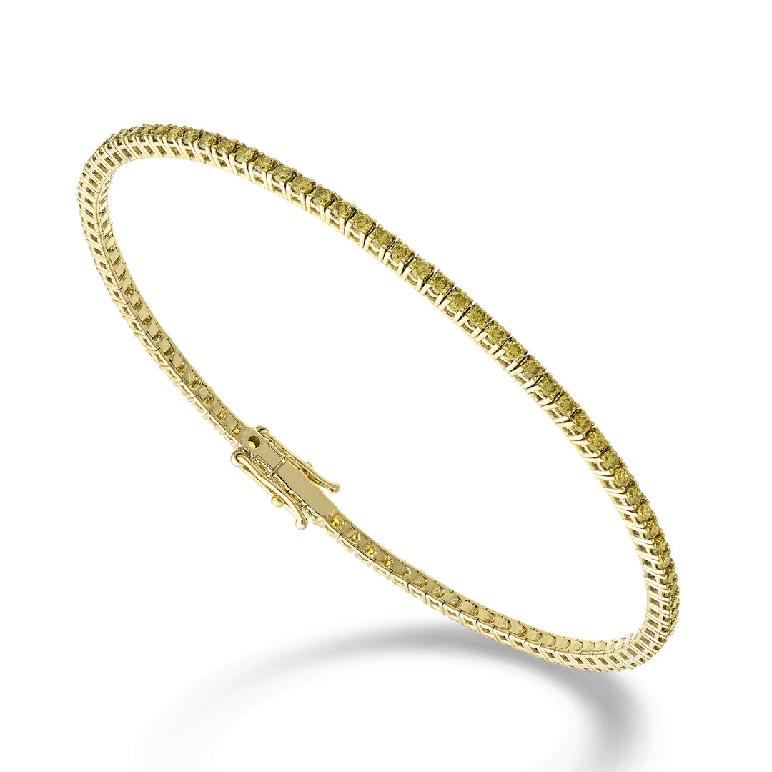 X-Diamond br 9kt a filo diamante fancy yellow lab g.d. ct. 1,60 cm.17,5 gr. 5,70 LXDBTF001R4FY