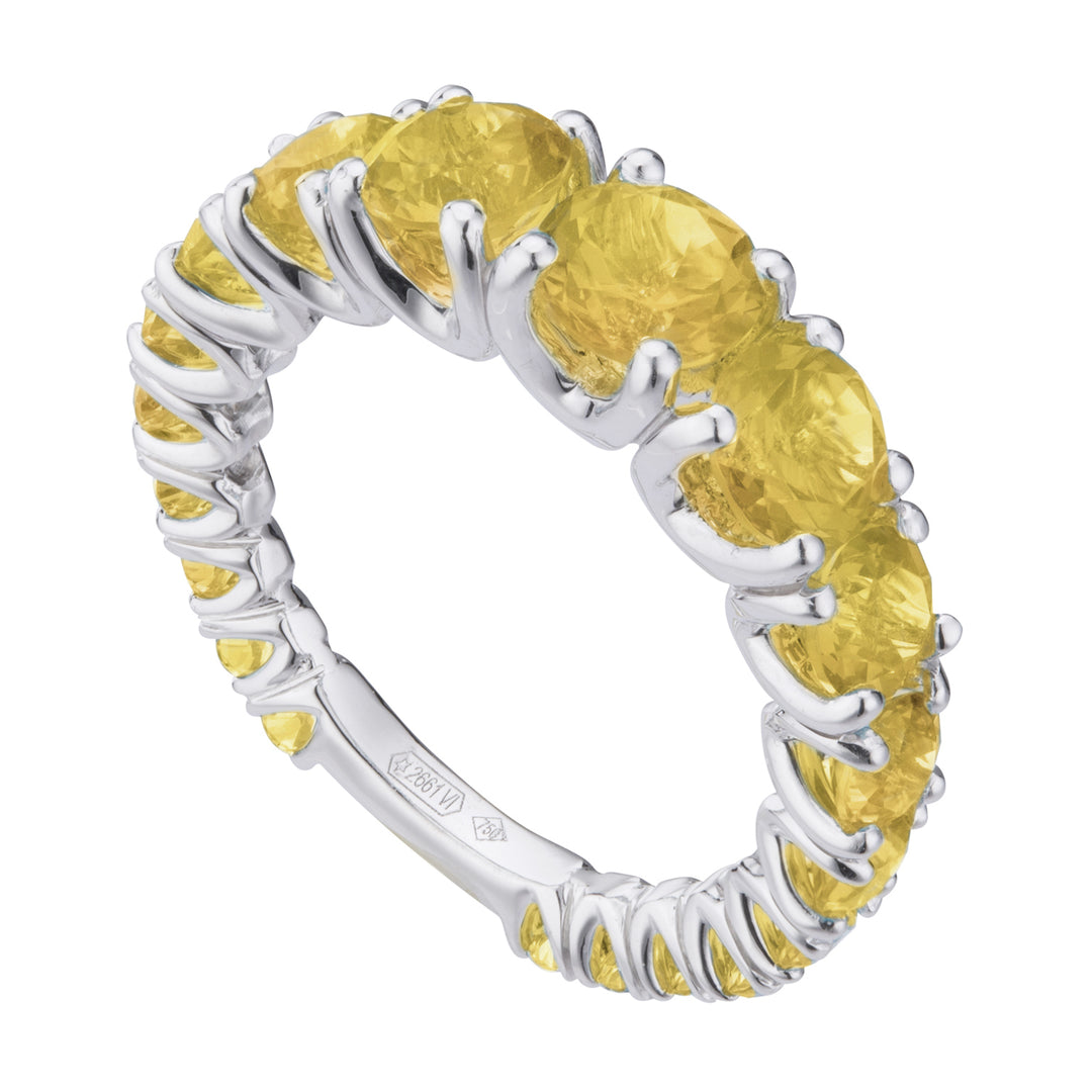 Nihama an 18kt citrino a scalare con barretta oro bianco NXDABIC1498CITO4