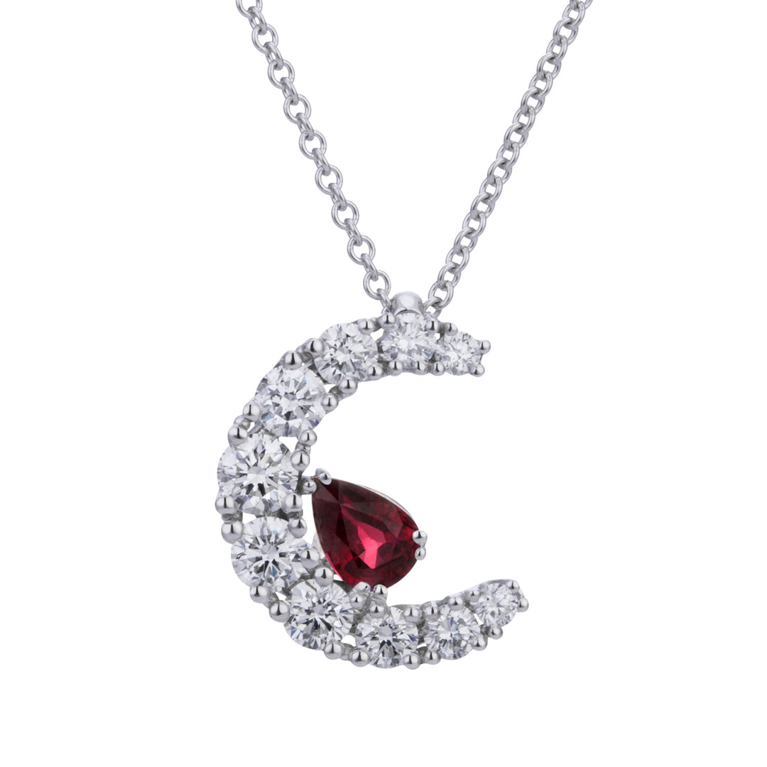 Golay collana grace mezzaluna pave&