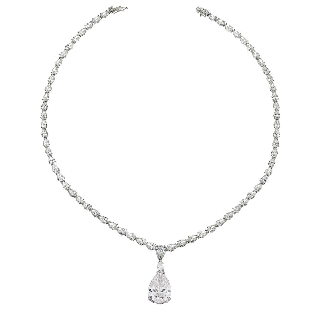 World Diamond Group collana diamanti goccia, con centrale da 7,05ct GPU413D-25217110002