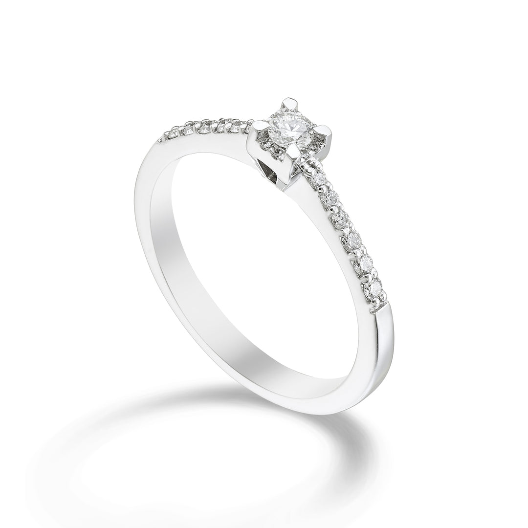 World Diamond Group anello diamanti tra le griffe gambo inc cen.0,40ct ASLC001DI040-23284110059