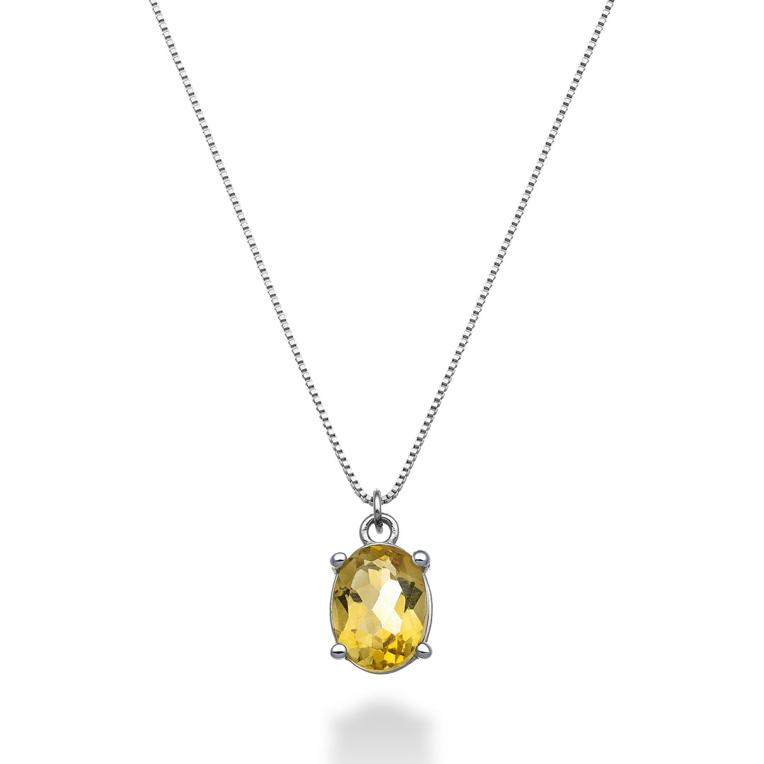 Mikiko cl 18k citrino ovale 8x6 ct.1,10 MD5142O4CITR