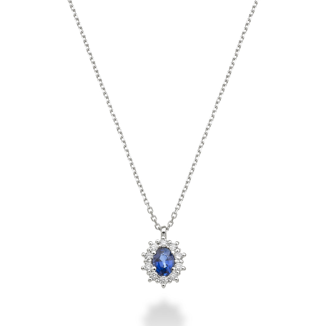 Mikiko cl 18k zaffiro ovale 4x3 ct.0,20 diam. ct.0,08 MD5125O4ZFD