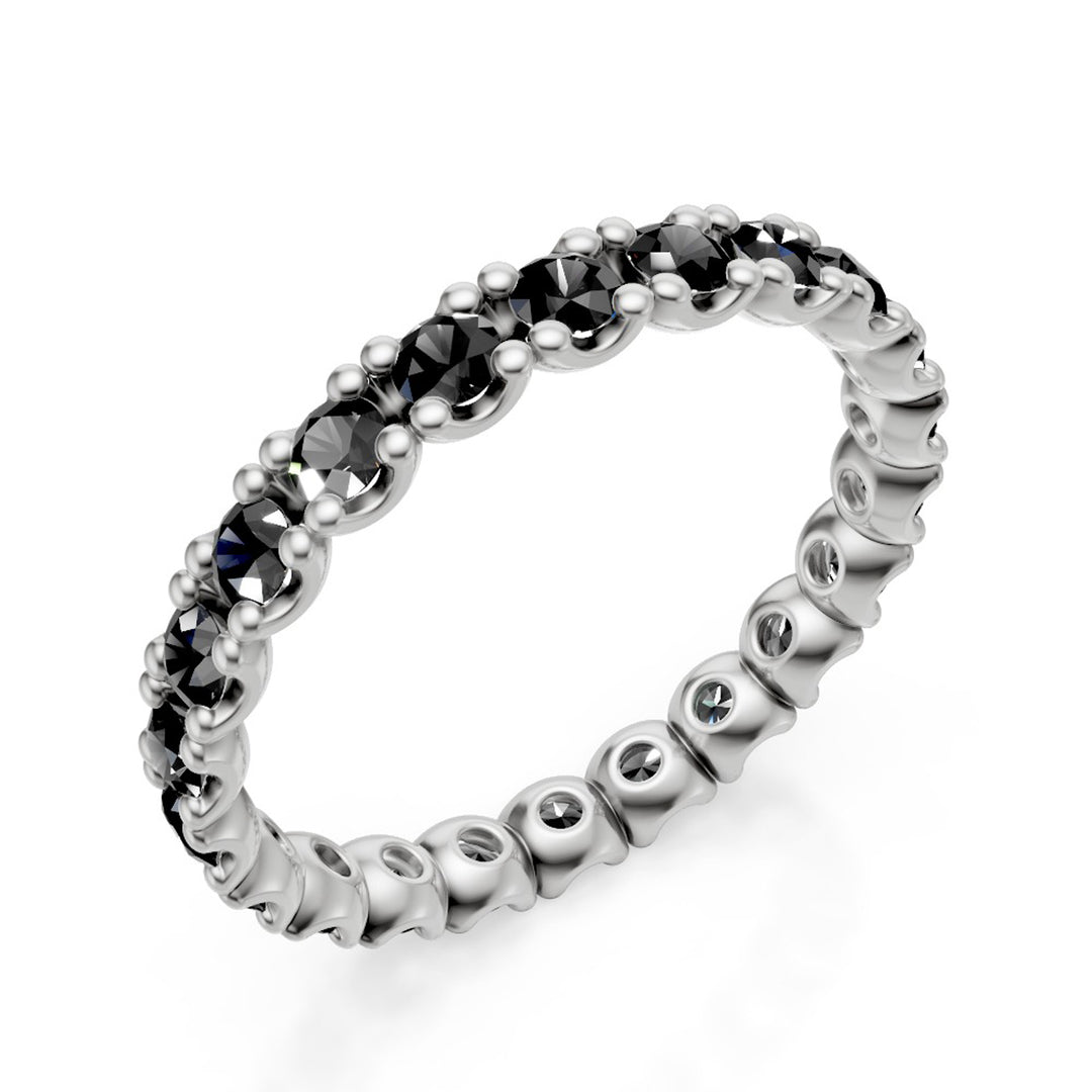 Nihama an 9kt spinello nero ct. 1,15 oro bianco NXDAET010R4SBK