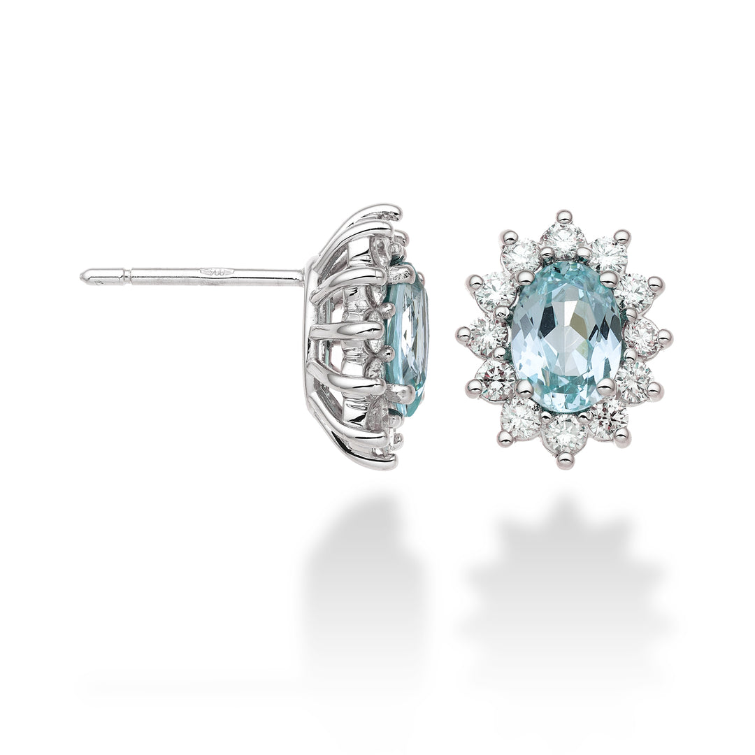 Mikiko or 18k tormalina paraiba ovale 7x5 ct.1,60 diam. ct.0,60 MO5031O4PAR