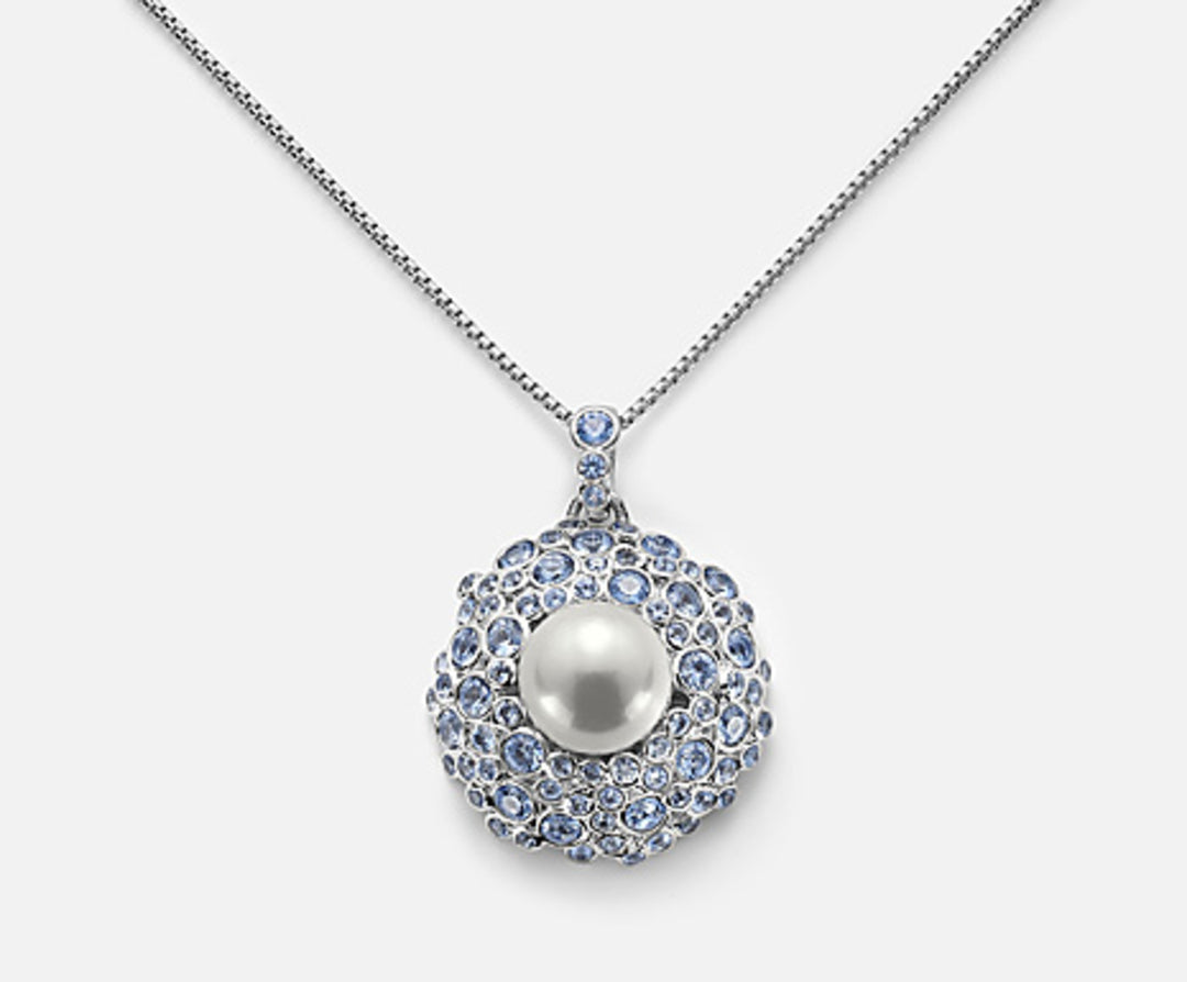 Nihama cl ag925 fw bot 11,5/12 gem swarovski azzurri cm.70 ND7552A4AZZURRO