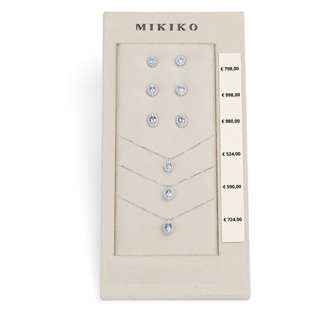 Mikiko pacchetto cl 5125/5126/5086 + or 5103/5104/5068 18kt ovale 4x3/5x4/6x4 acquamarina M.LIGHTBOX.33