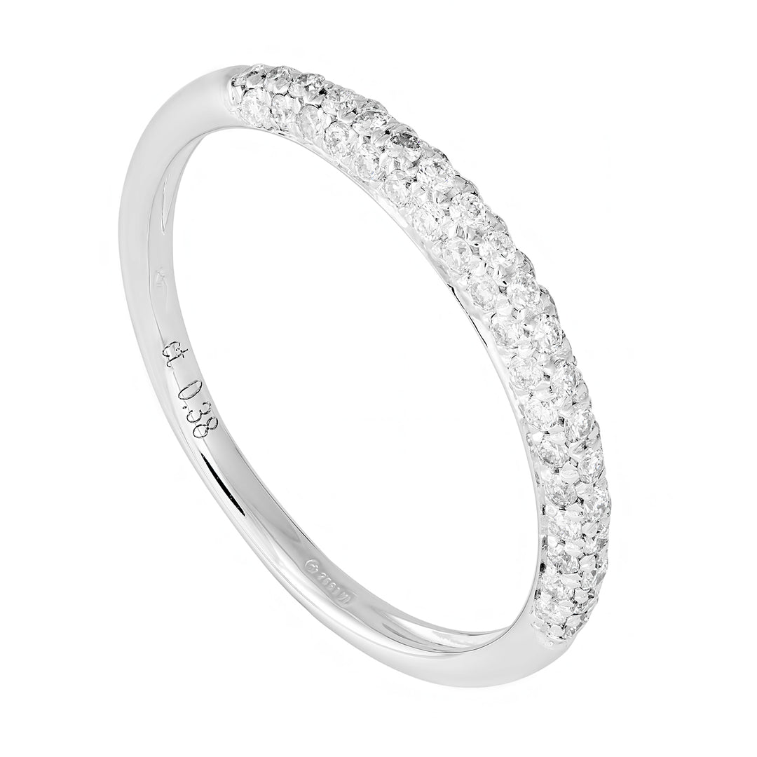 Golay anello eternity 1/2 giro pave&