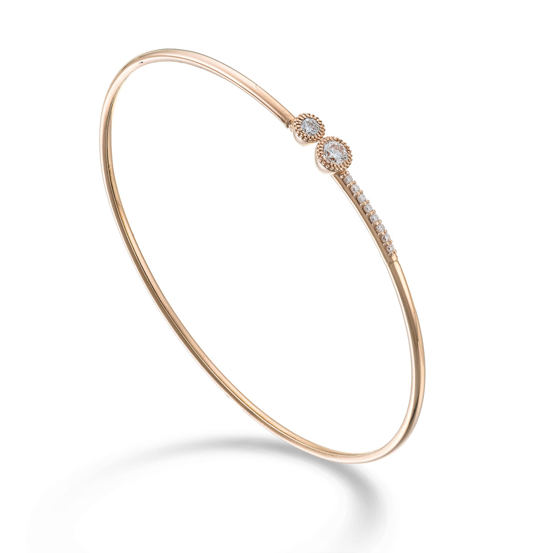 Golay br schiava 18kt 2 castoni ct.0,38 oro rosa GBSC057DIO3