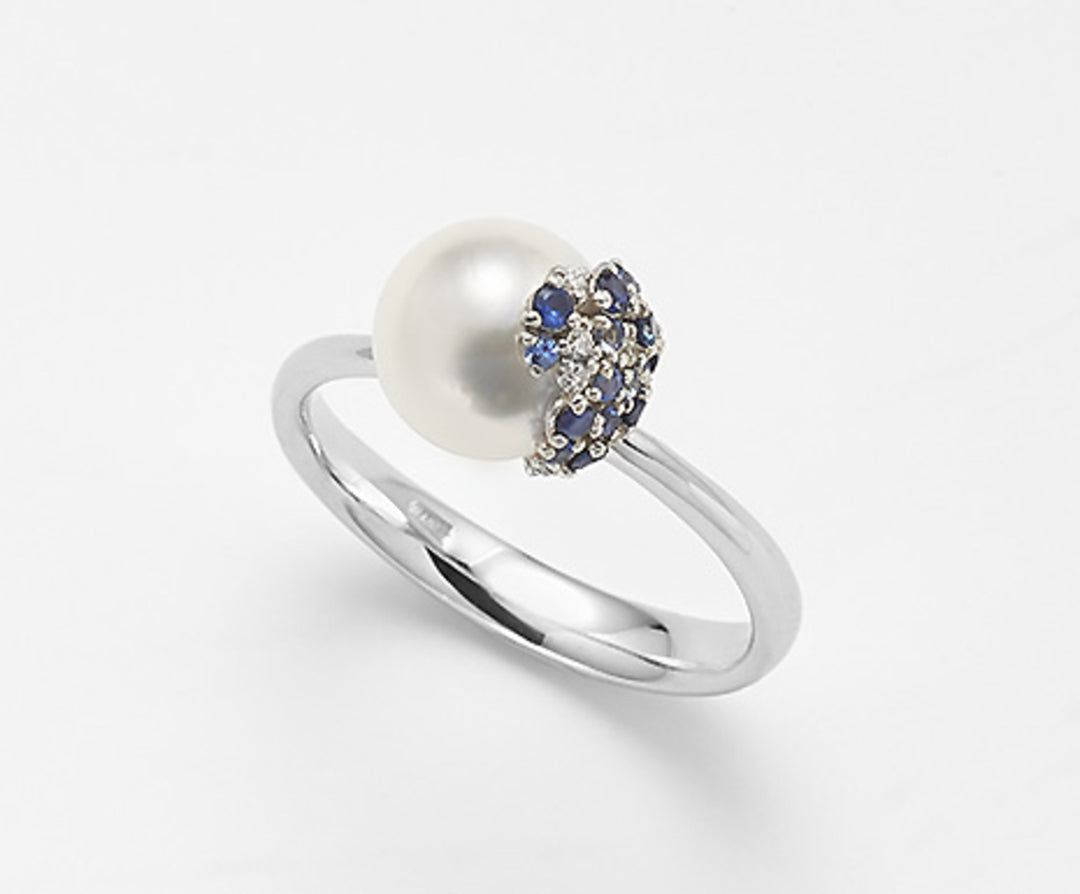 Nihama an 18k ak 8/8,5 ct.0,08 zaffiri ct.0,26 NA0768O4ABBI080
