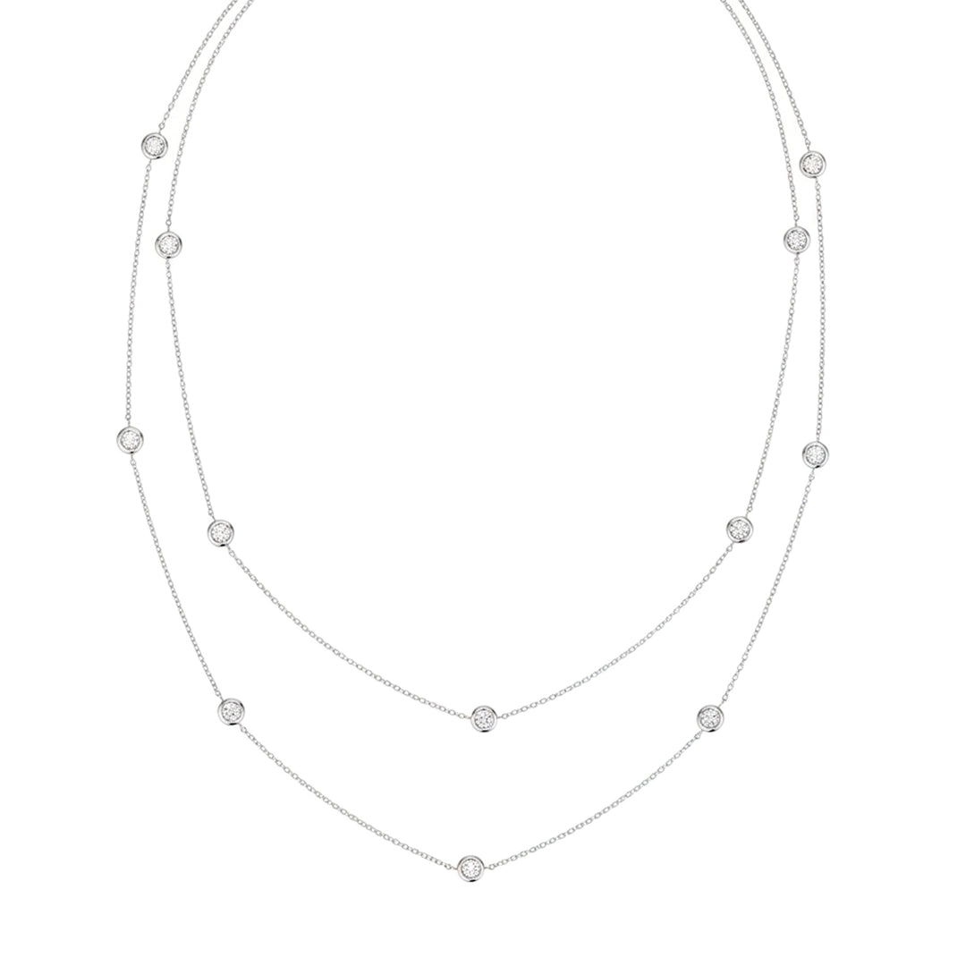 Golay girocollo tiffany con 15 castoncini cm 100 GNETIF240-24141110029