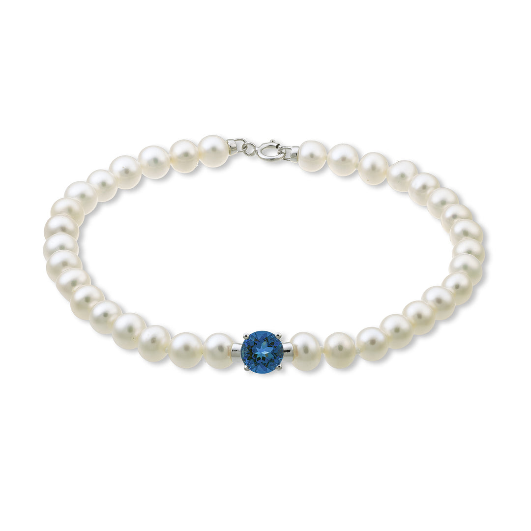 Mikiko br 18k fw 5-5,5 topazio blu londontondo 6 ct.0,99 anellino a molla MB1018O4TPBL50