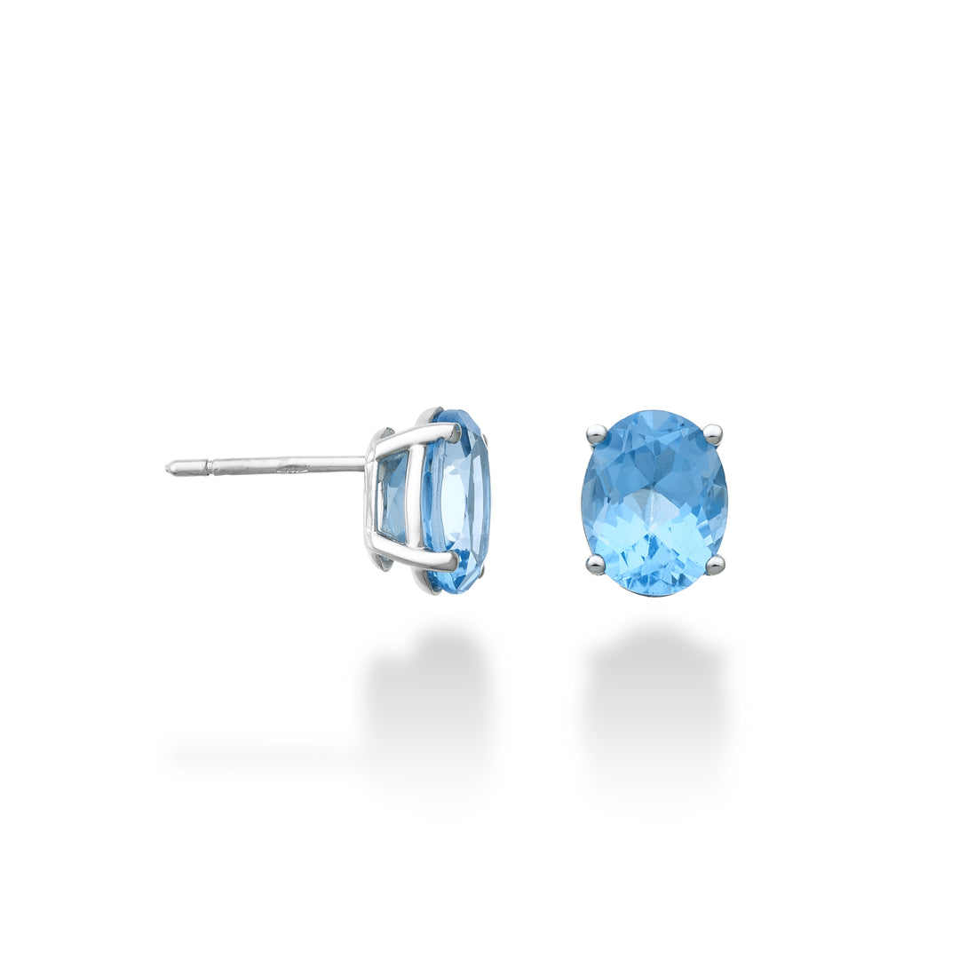 Nihama or 18k topazio azzurro ovale 9x7 ct.4,20 NO5123O4TPAZ