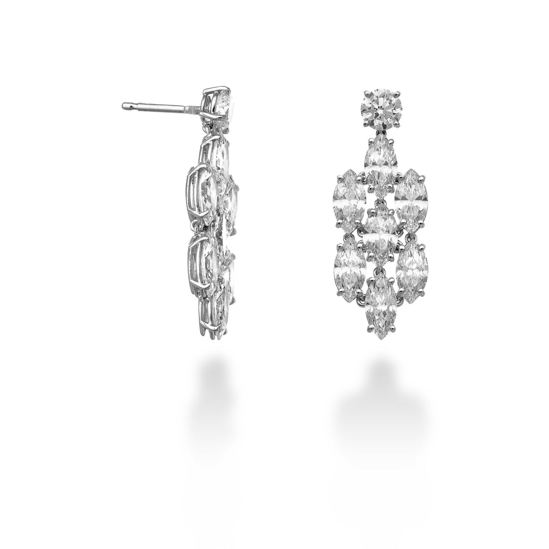 World Diamond Group orecchini pendenti con diamanti marquise OFMQ001DI-23027110010
