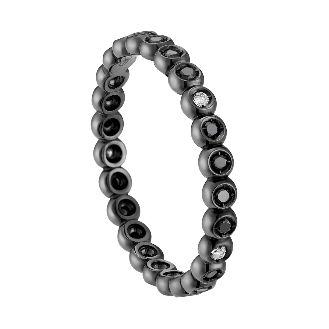 Nihama an 18k diam. ct.0,05 black ct.0,20 NA5076O6BKDI025
