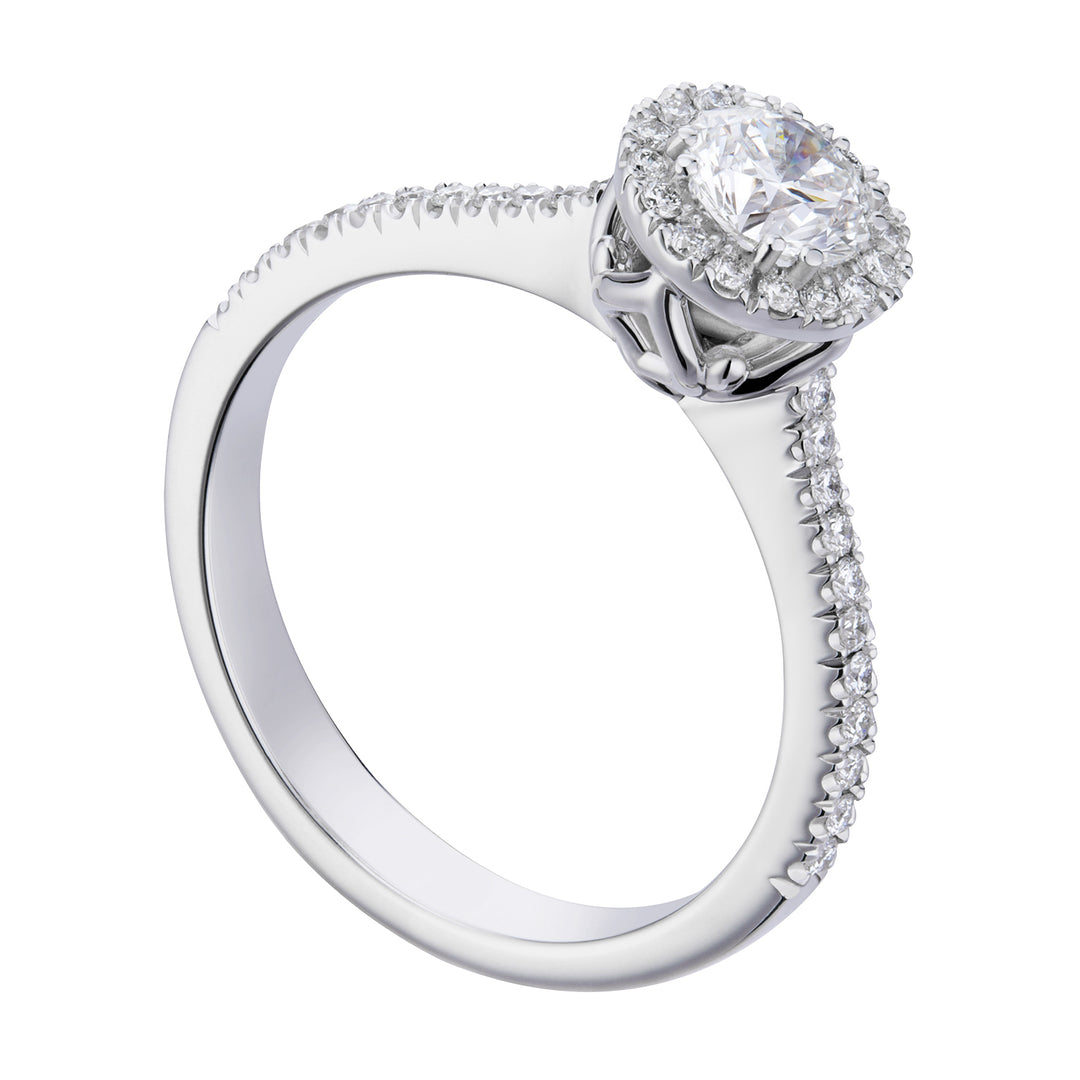 World Diamond Group anello fm con contorno e gambo inc. ct.0,49-0,58 ACTFM010DI4-22045110044