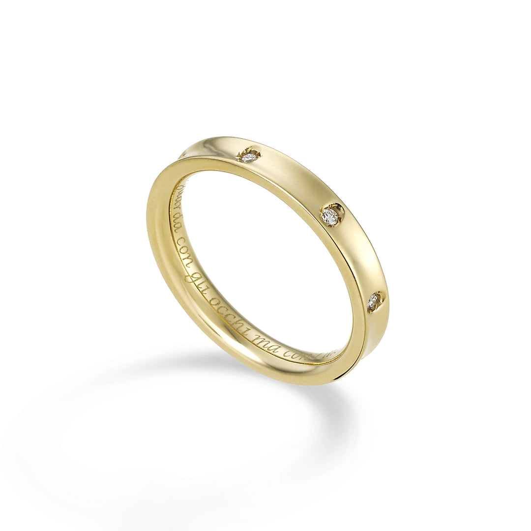 Golay an 18k fede media con 8 diamanti ct.0,08 GAFEDE05DIO1.008