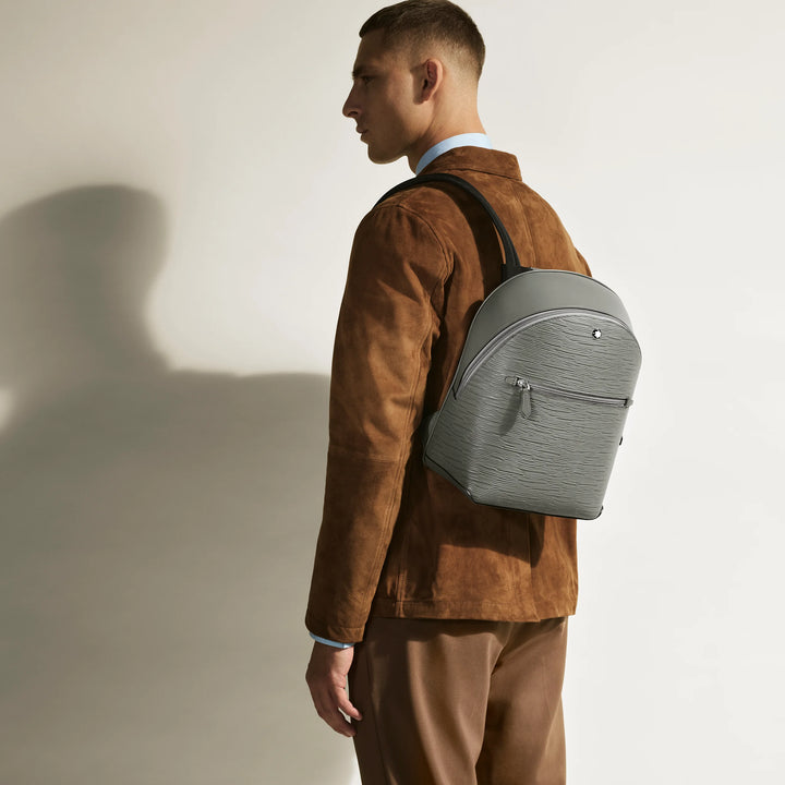 Montblanc zaino mini 4810 grigio medio 199326