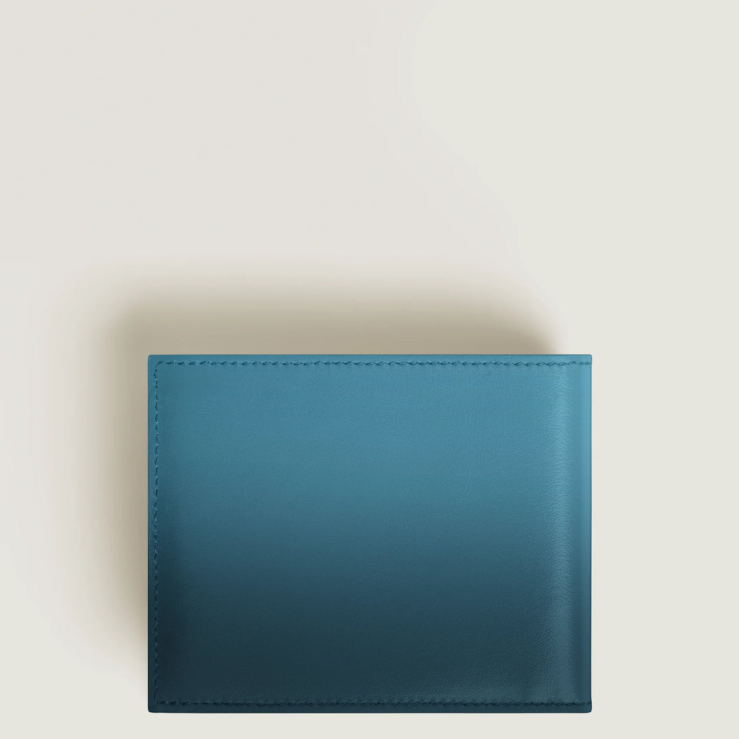 Montblanc portafoglio 6 scomparti Meisterstück blu fumé sfumato 199266