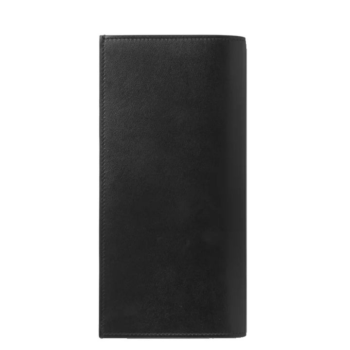 Montblanc portafoglio verticale 14 scomparti e tasca con cerniera Meisterstück nero 198318