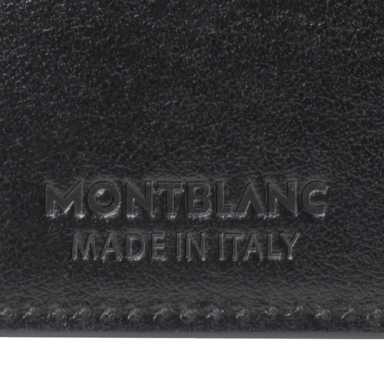 Montblanc portafoglio verticale 14 scomparti e tasca con cerniera Meisterstück nero 198318